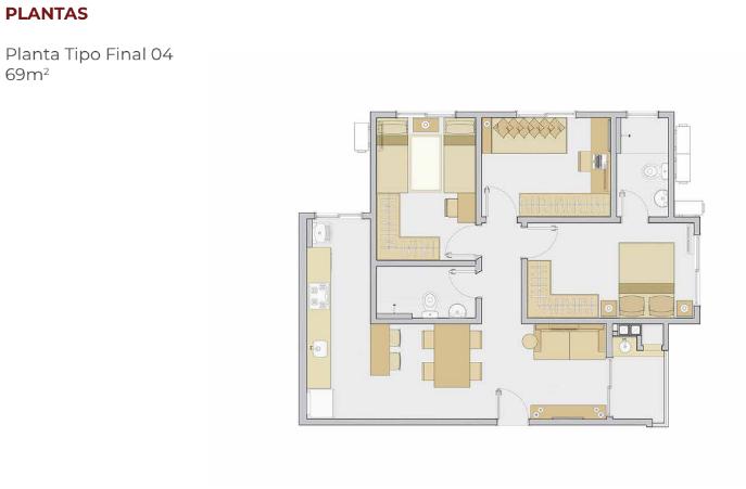 Apartamento, 3 quartos, 69 m² - Foto 13