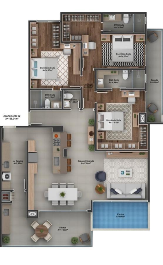 Apartamento, 1 quarto, 51 m² - Foto 5