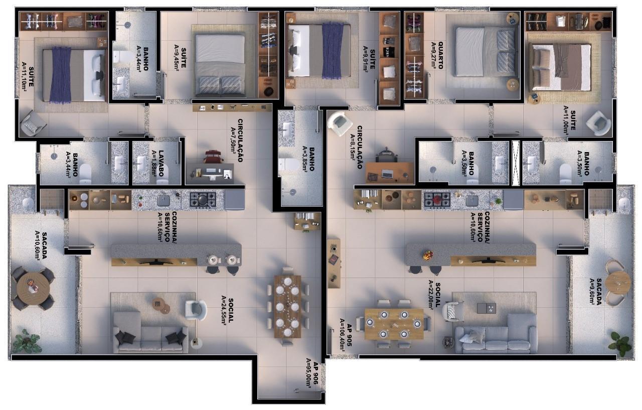 Apartamento, 2 quartos, 75 m² - Foto 8