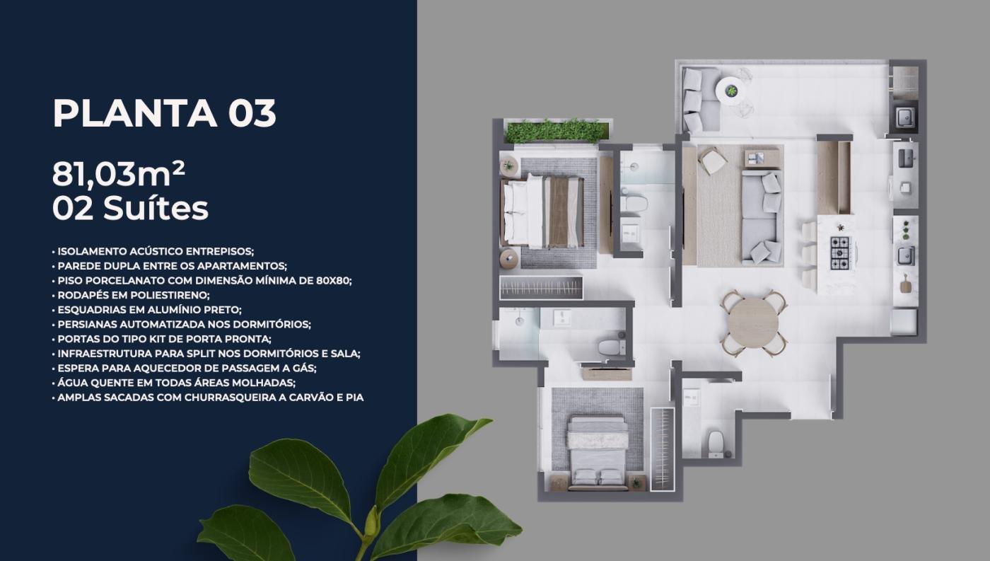 Apartamento, 2 quartos, 80 m² - Foto 7