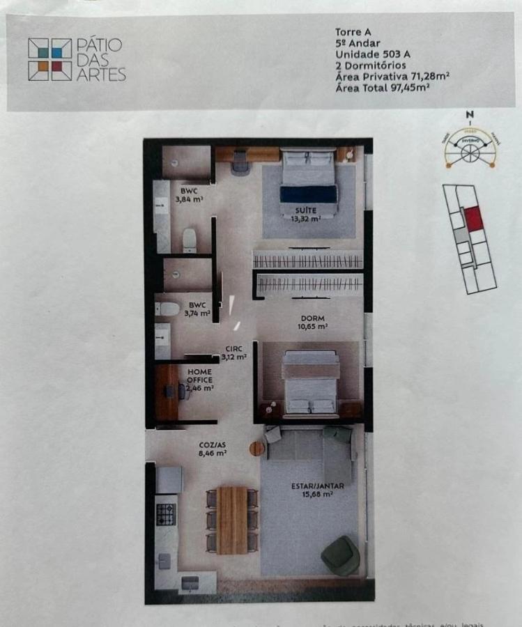 Apartamento, 2 quartos, 71 m² - Foto 10