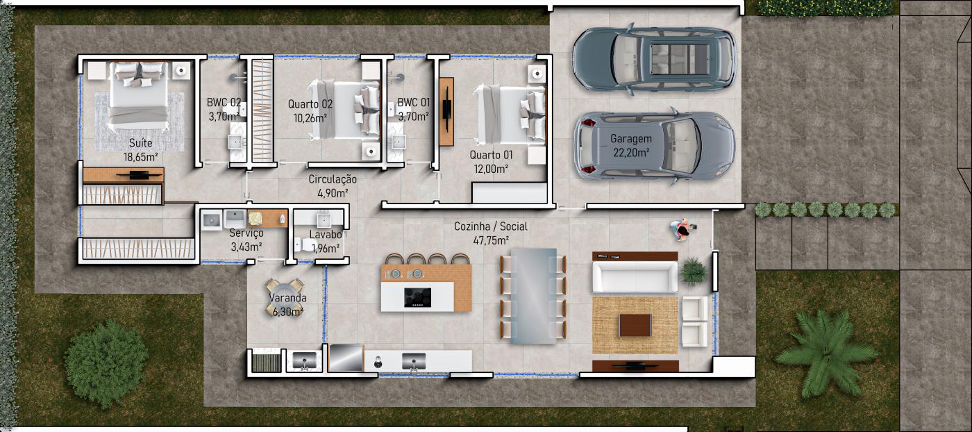 Casa de Condomínio, 3 quartos - Foto 19