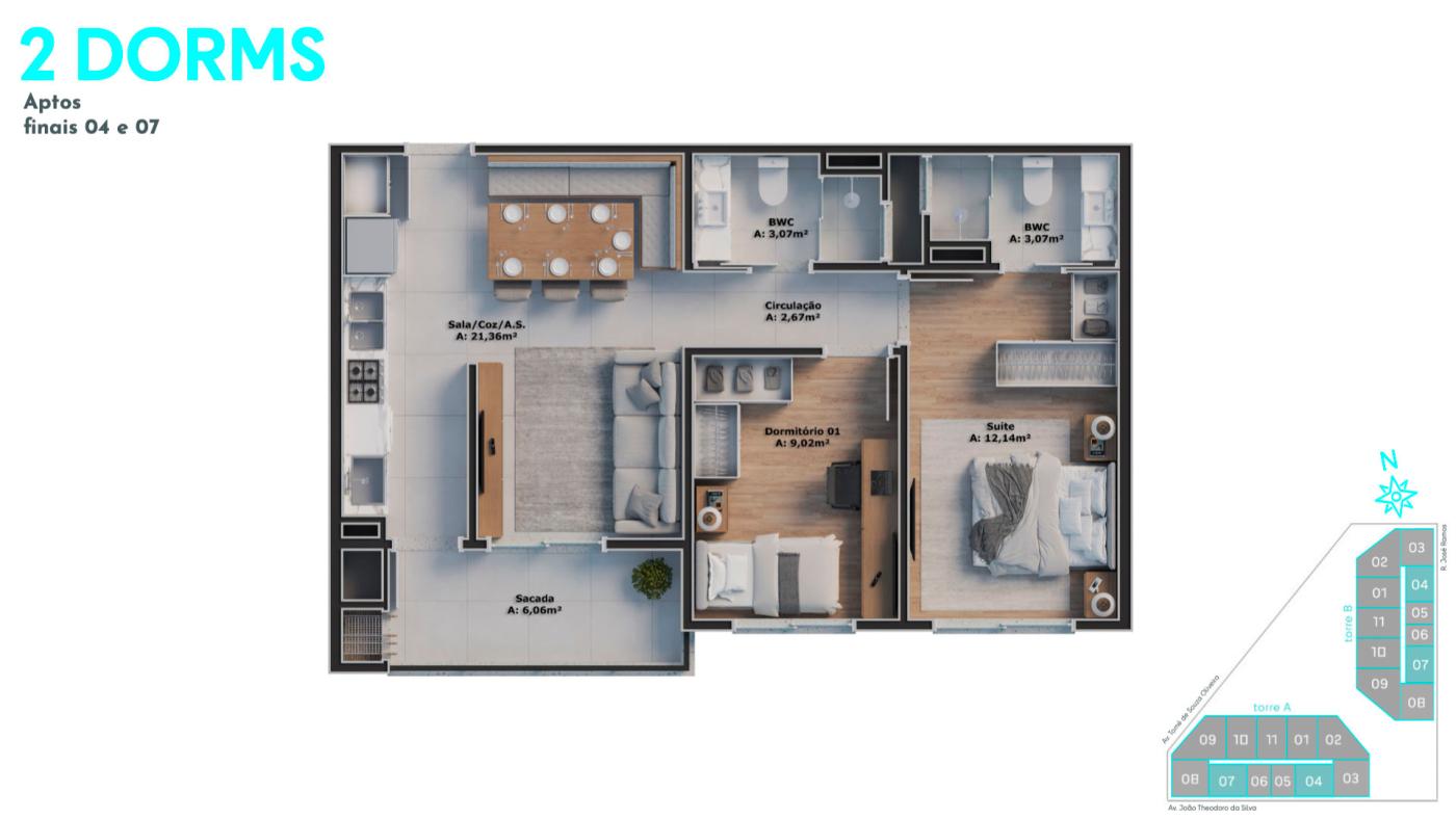 Apartamento, 2 quartos, 71 m² - Foto 15
