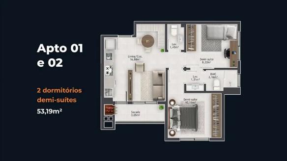 Apartamento, 2 quartos, 54 m² - Foto 27
