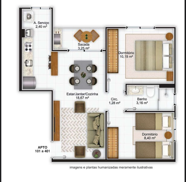 Apartamento, 2 quartos, 58 m² - Foto 10