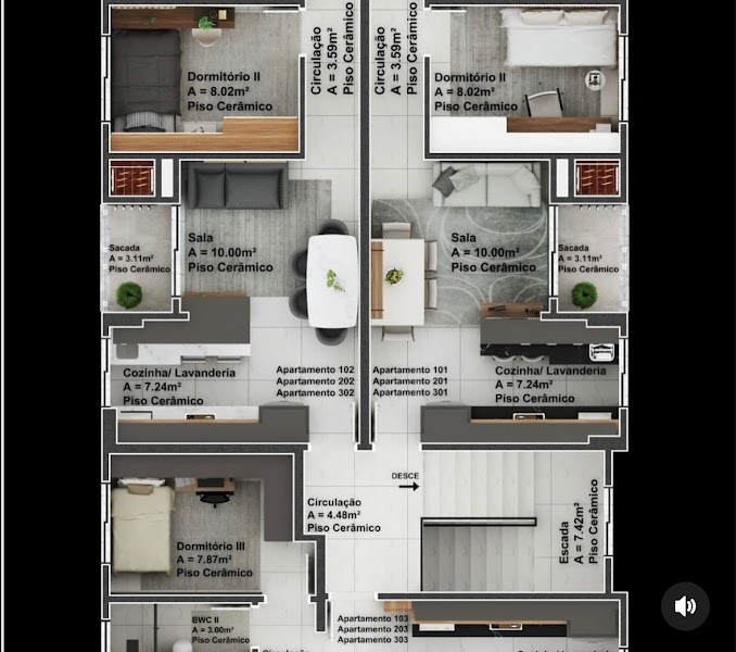 Apartamento, 2 quartos, 70 m² - Foto 3