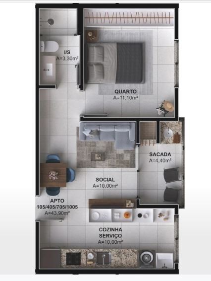 Apartamento, 2 quartos, 66 m² - Foto 4