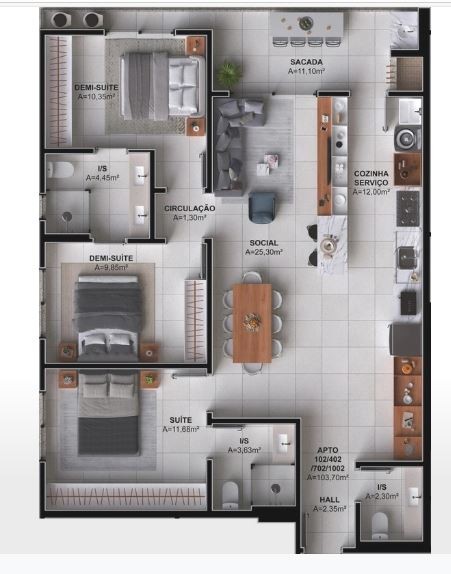 Apartamento, 2 quartos, 66 m² - Foto 20