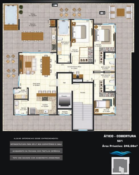 Apartamento, 3 quartos, 79 m² - Foto 4