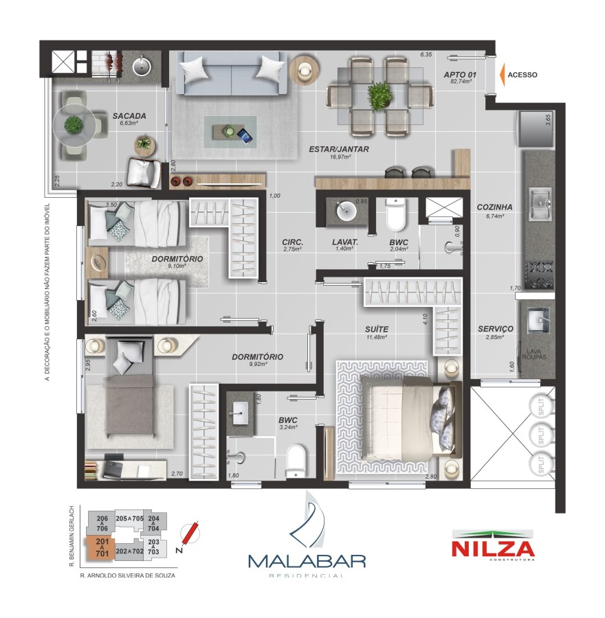 Apartamento, 2 quartos, 68 m² - Foto 6