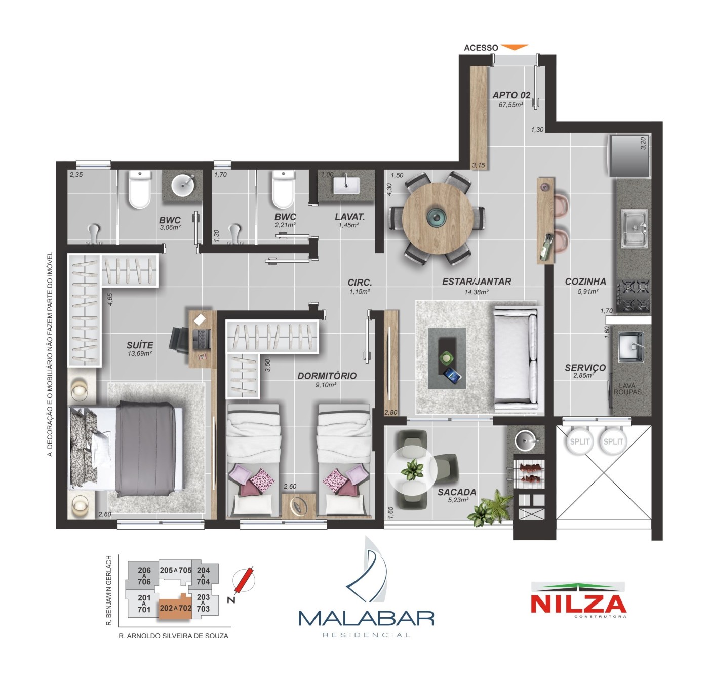 Apartamento, 2 quartos, 68 m² - Foto 7