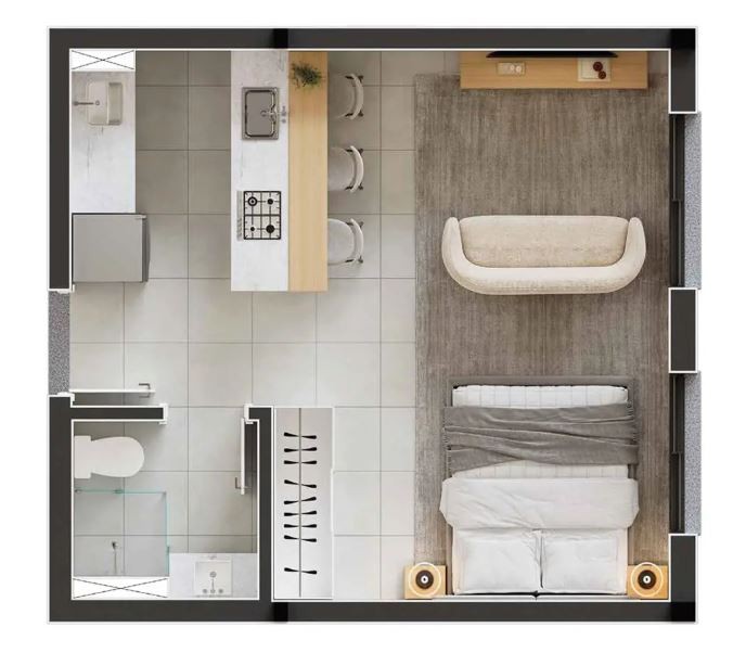 Apartamento, 1 quarto, 32 m² - Foto 29