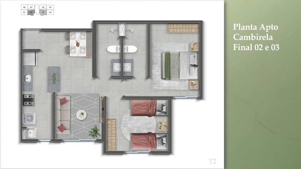 Apartamento, 2 quartos, 52 m² - Foto 14